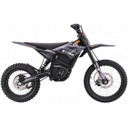 5000w 72v Electric Dirt Bike 17/14 - Black