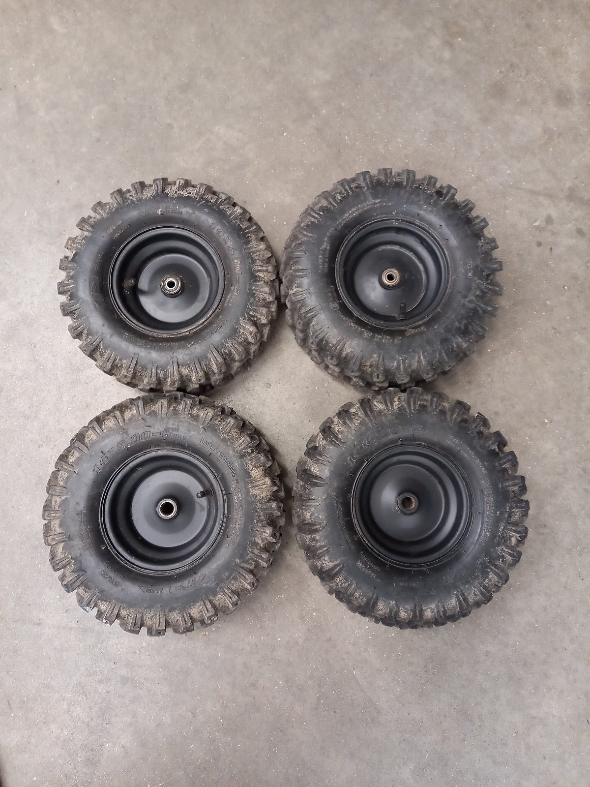 500w Buggy Used Wheel & Tyre Set