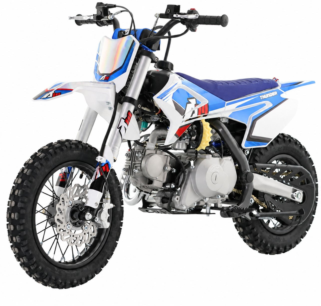 70cc RFN Racing&trade; Thunder Fully Auto Pit Bike 12/10" - Blue