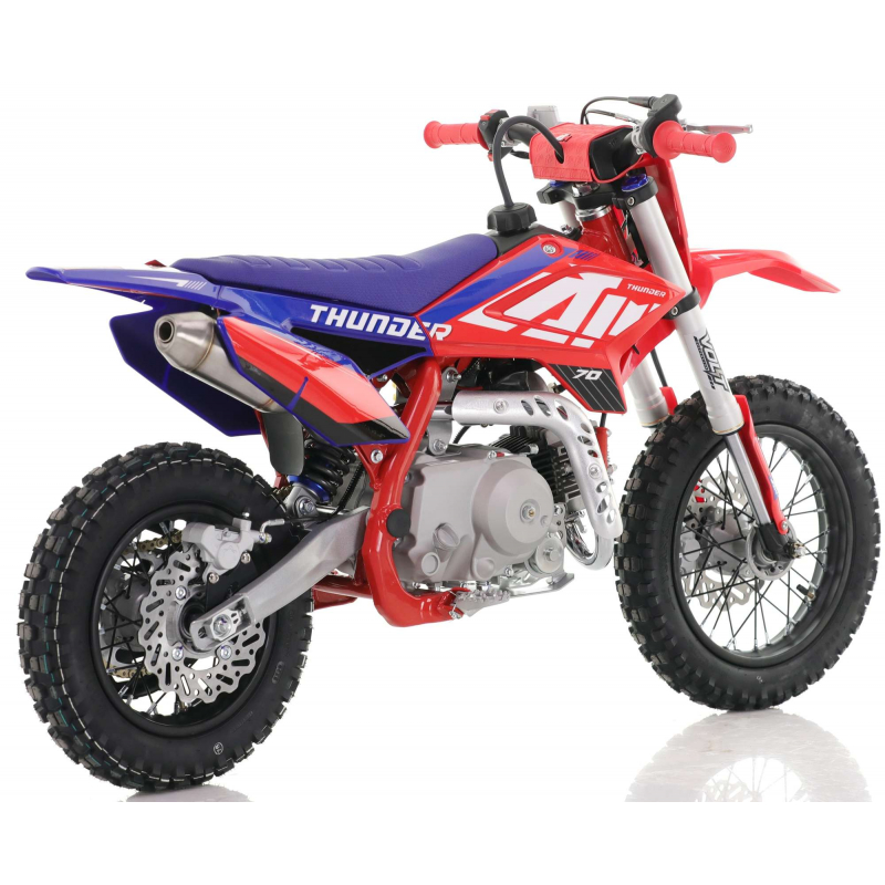 70cc RFN Racing&trade; Thunder Fully Auto Pit Bike 12/10" - Red & Blue
