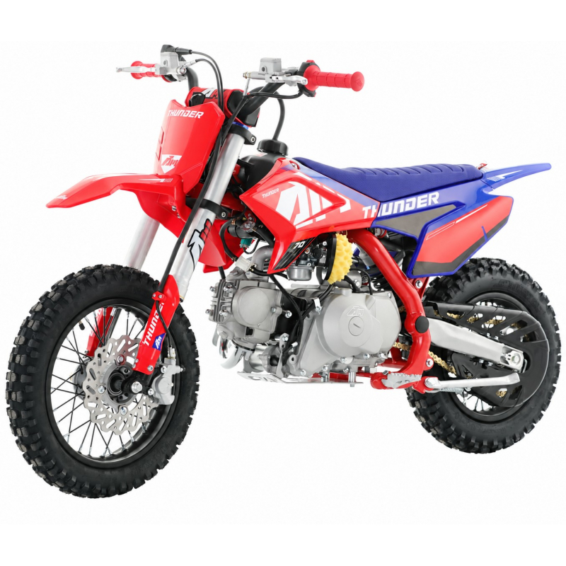 70cc RFN Racing&trade; Thunder Fully Auto Pit Bike 12/10" - Red & Blue