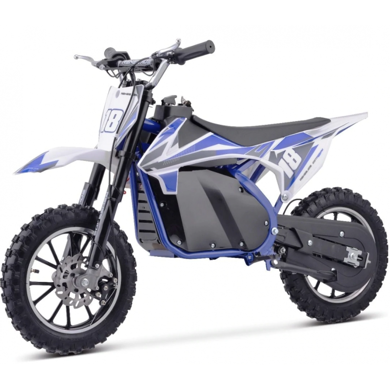 Kids Electric 800w 36v Lithium 2022 Model Mini Dirtbike - Blue