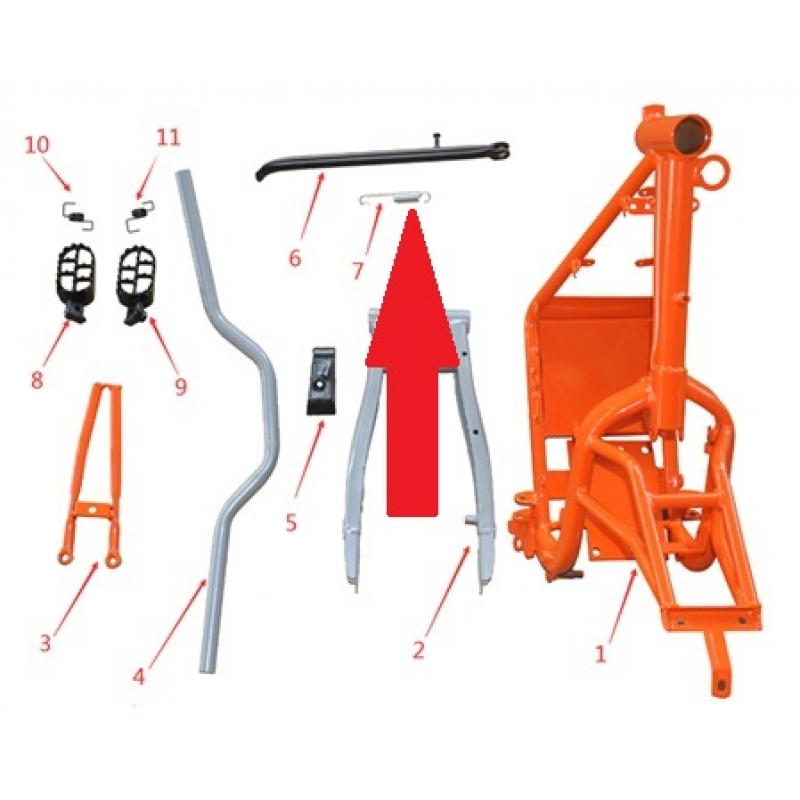 Side Stand Spring - 1200w & 2000w Electric Dirt Bike