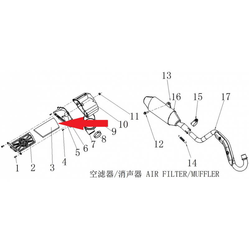 Air Cleaner Element - RFN 125cc / 140cc Thunder Dirt Bike