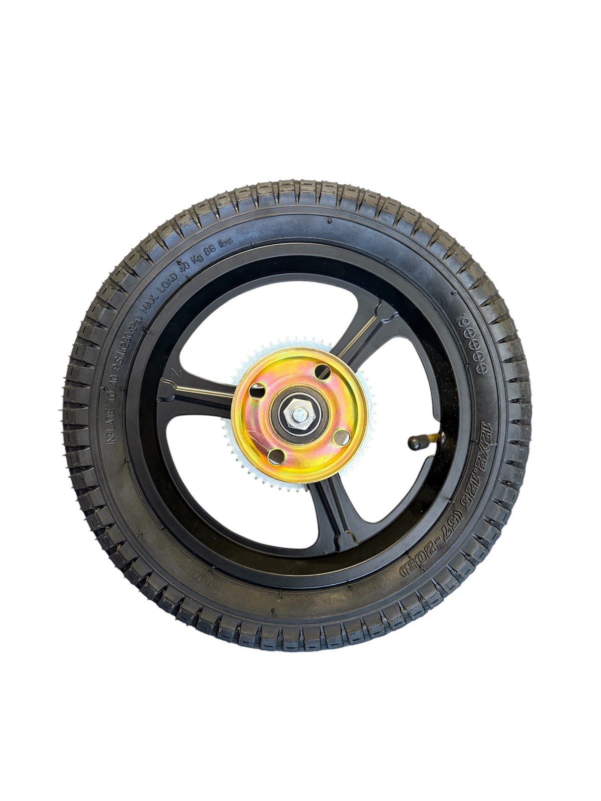 Alloy Rear Wheel & Tyre Assembly - 12" Balance Bike