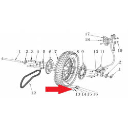 Anti Slide Part - RFN Thunder Pro 110cc Dirt Bike