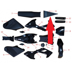 battery case front cover - 1200w & 2000w Electric Dirt Bike