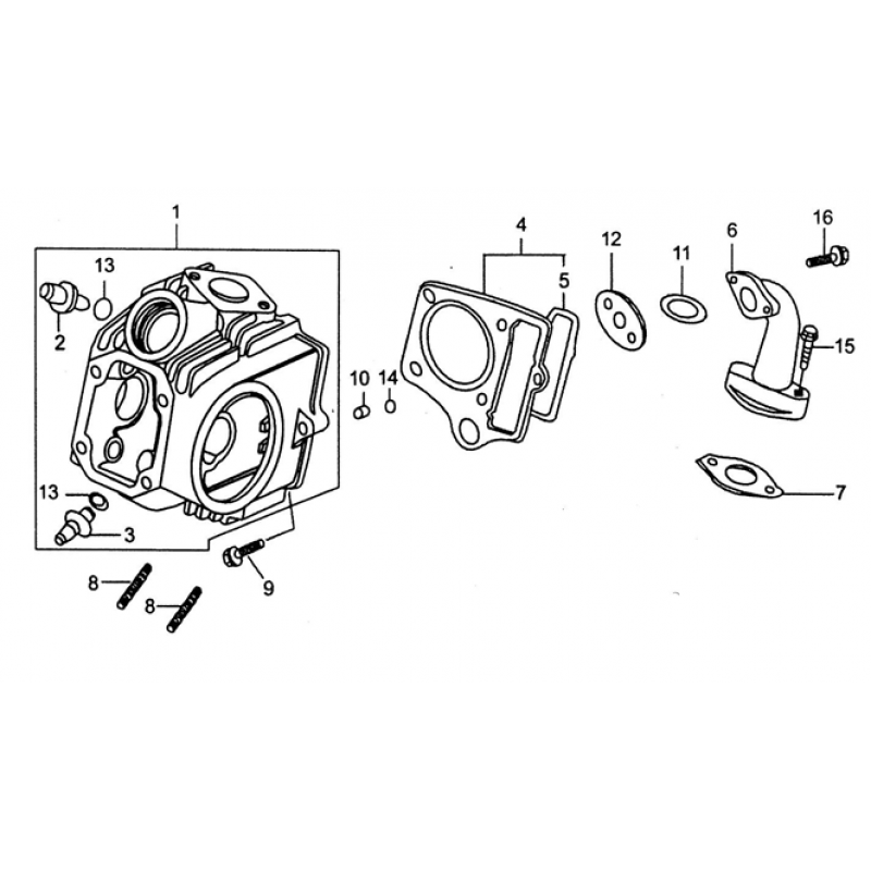 Inlet Pipe - RFZ 110cc Pro-Start