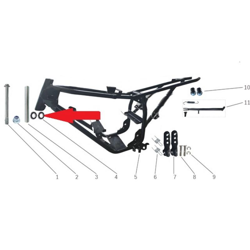 Bearing 6900-2RS - Storm 800w Dirt Bike