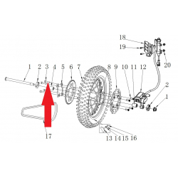 Bolt (M8 x 25mm) - RFN 125cc / 140cc Thunder Dirt Bike