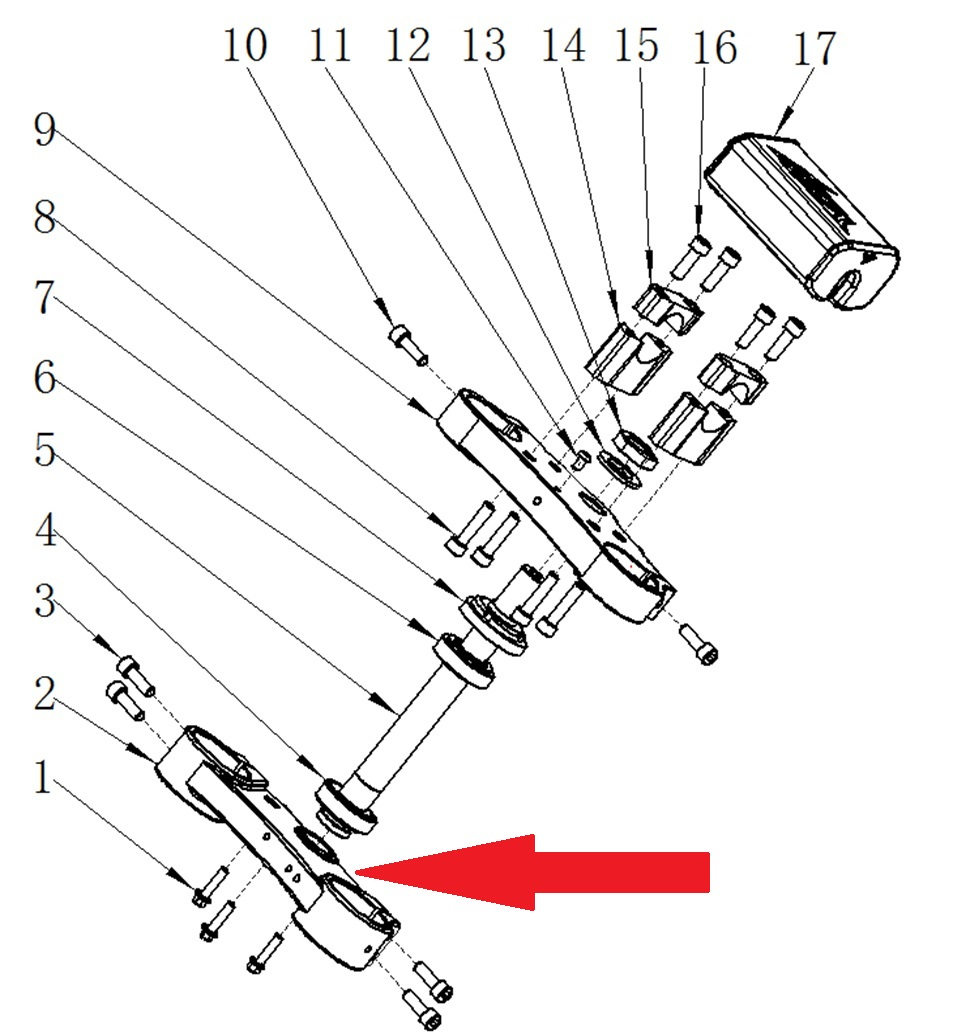 Bottom clamp- RFN 125cc / 140cc Thunder Dirt Bike