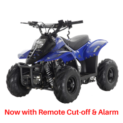 BUNDLE DEAL! 2022 VRX70 Kids Quad Bike With Remote Safety Cut Off - BLUE