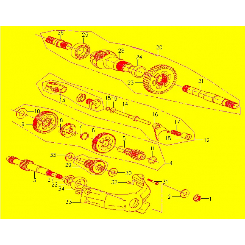 BUSHING, FORK LEVER GS MOON 260CC BUGGY 12701102200000