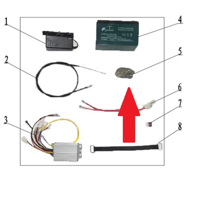 Drive Chain (25H 126 Links) - 250w Monkey Bike