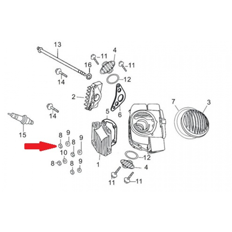 Cap Type Nut - RFN 140cc Dirt Bike