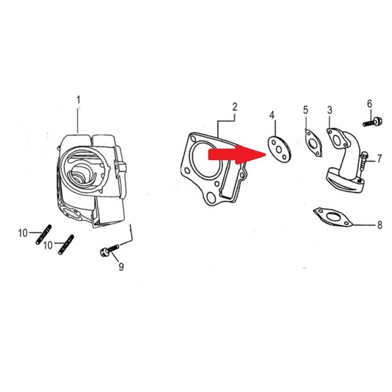 Carburettor Gasket - RFN 140cc Dirt Bike