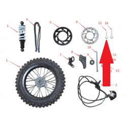 Chain Adjuster - 1200w & 2000w Electric Dirt Bike