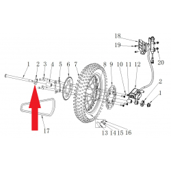 Chain Adjuster - RFN 125cc / 140cc Thunder Dirt Bike