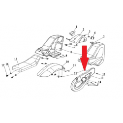 Chain Cover - 250w Monkey Bike