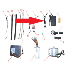 Charger Connect Line - 1200w & 2000w Electric Dirt Bike