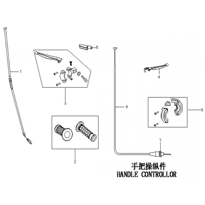 Throttle Holder Assembly - RFZ 110cc