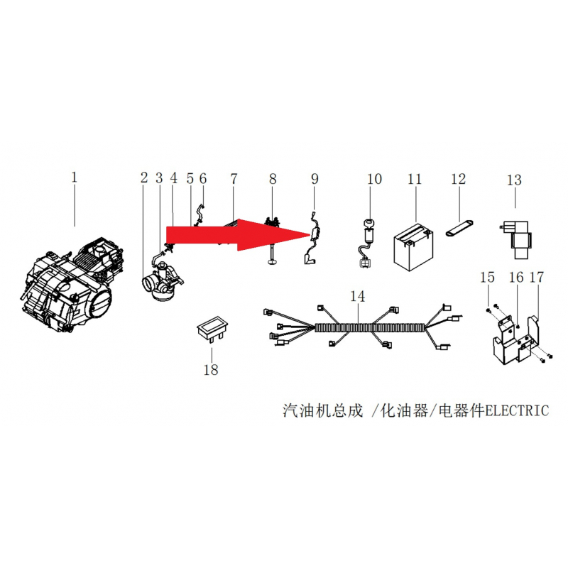 Ignition Coil - RFN 140cc / 125cc Thunder Dirt Bike