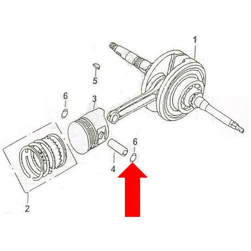 Commander 180cc Piston Pin Clip 