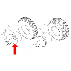 Commander 180cc Front Wheel Rim