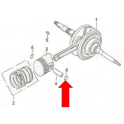 Commander 180cc Piston Pin Clip 