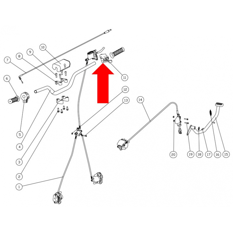 Commander 180cc Thumb Throttle 