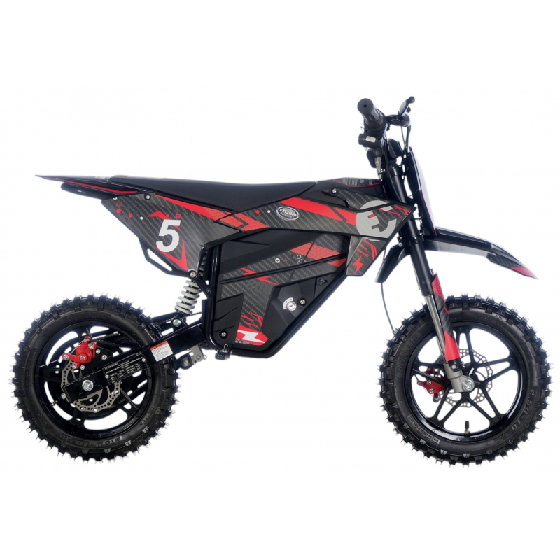 Complete Sticker Kit (Red) - Kids 800w 36v Electric Dirt Bike