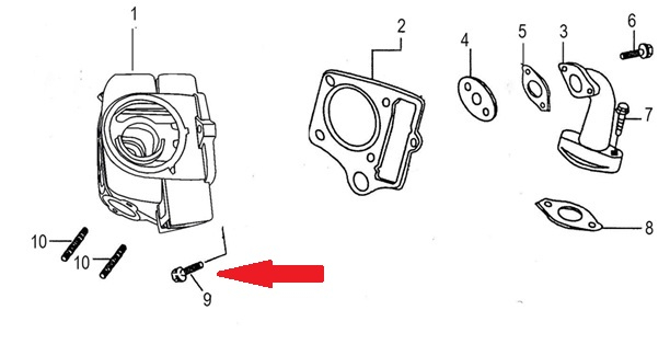 Connecting Bolt - RFN 140cc Dirt Bike
