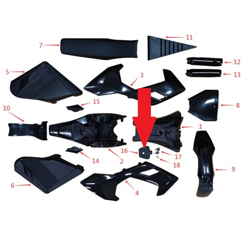 Speed Control Box Cover - 1200w & 2000w Electric Dirt Bike