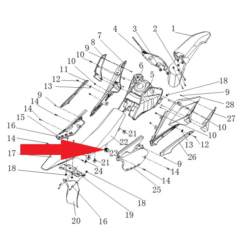 Cushion limit cushion sleeve - RFN 125cc / 140cc Thunder Dirt Bike