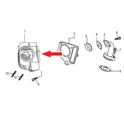 Cylinder Head - RFN 140cc Dirt Bike