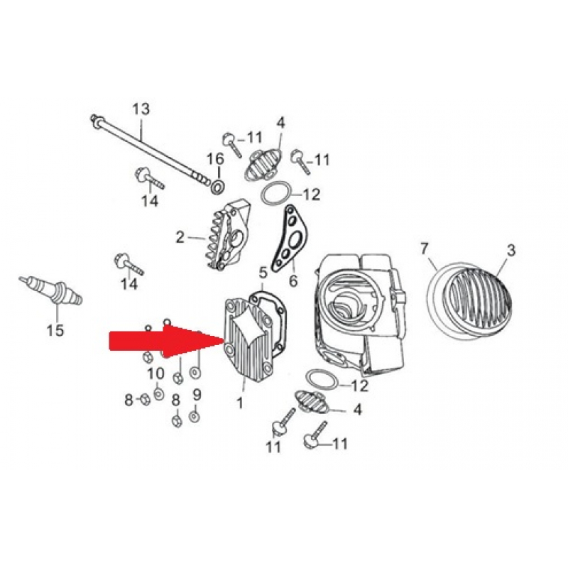 Cylinder Head cover - RFN 140cc Dirt Bike