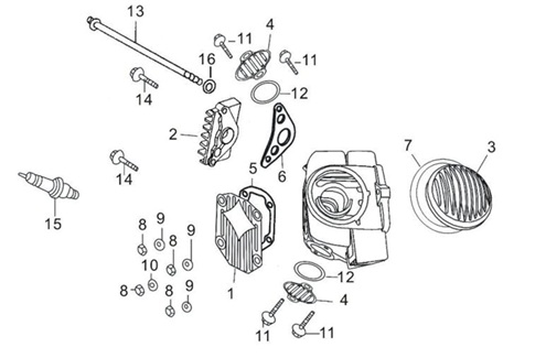 Cylinder Head Cover - RFN Thunder 140cc
