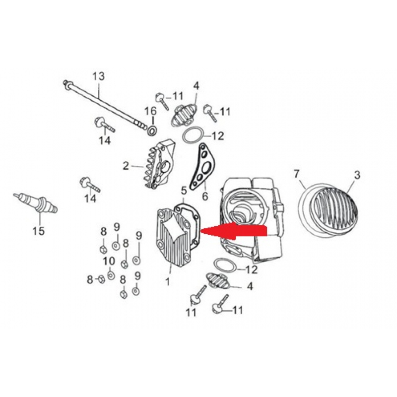 Cylinder Head Cover Gasket - RFN 140cc Dirt Bike