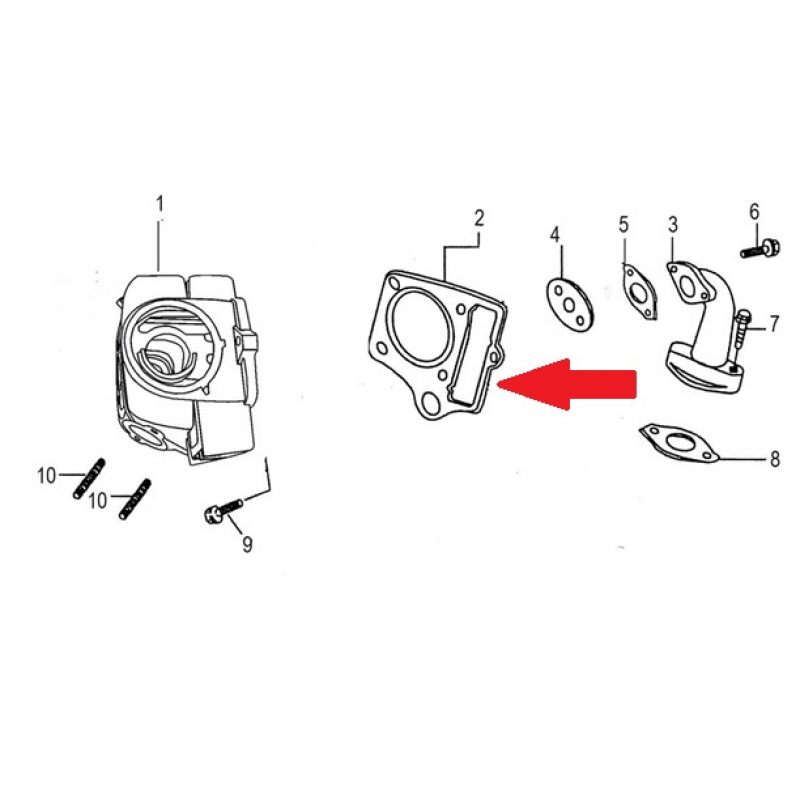 Cylinder Head Gasket - RFN 140cc Dirt Bike