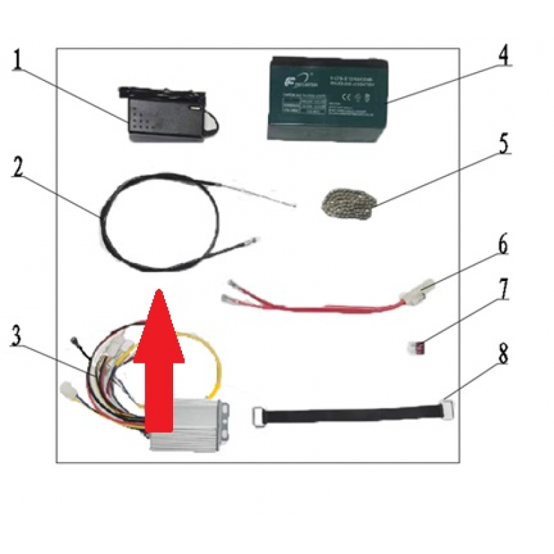 Rear Brake Cable - 250w Monkey Bike