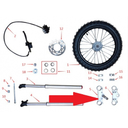 Lower Splintage - 1200w & 2000w Electric Dirt Bike