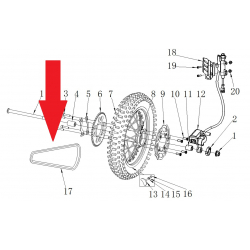Drive Chain (Gold) - RFN 125cc / 140cc Thunder Dirt Bike