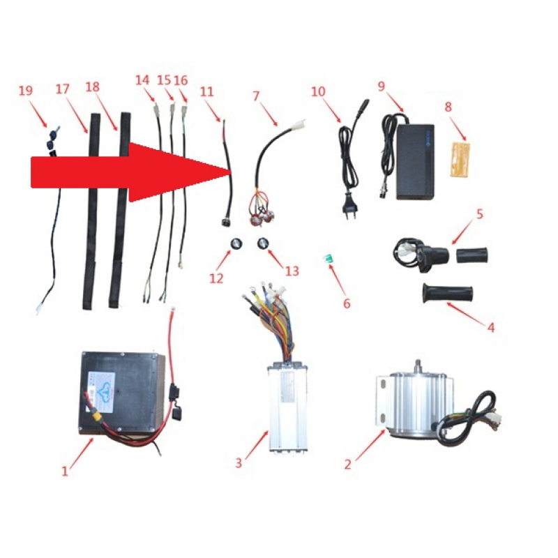 Charging Port - 1200w & 2000w Electric Dirt Bike