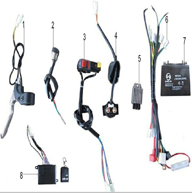 Renegade 49cc Quad Electrical Parts