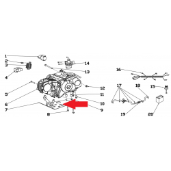 Engine Bottom Plate - RFN 70cc / 110cc Thunder Dirt Bike