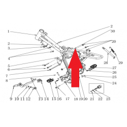 Engine Mounting Bracket (Right) - RFN Thunder Pro 110cc Dirt Bike