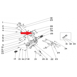 Engine Mounting Bracket (Left) - RFN 70cc / 110cc Thunder Dirt Bike