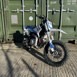 Ex Demo 110cc RFN Racing™ Thunder Semi Auto Pit Bike 12/10" - Blue - Fully Built