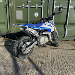 Ex Demo 110cc RFN Racing™ Thunder Semi Auto Pit Bike 12/10" - Blue - Fully Built