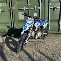 Ex Demo 110cc RFN Racing™ Thunder Semi Auto Pit Bike 12/10" - Blue - Fully Built